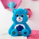 peluche bisounours bleu