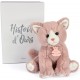 peluche histoire d’ours chat rose