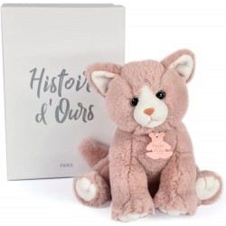 peluche histoire d’ours chat rose