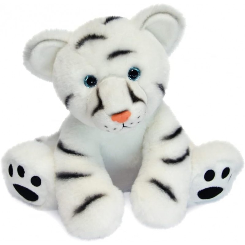Porte-clés Peluche Tigre Blanc – Mignon Et Doux, Parfait Pour Sacs, Clés Ou Souvenirs